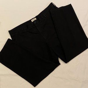 Dockers Black  Flat Front Mens Pant
